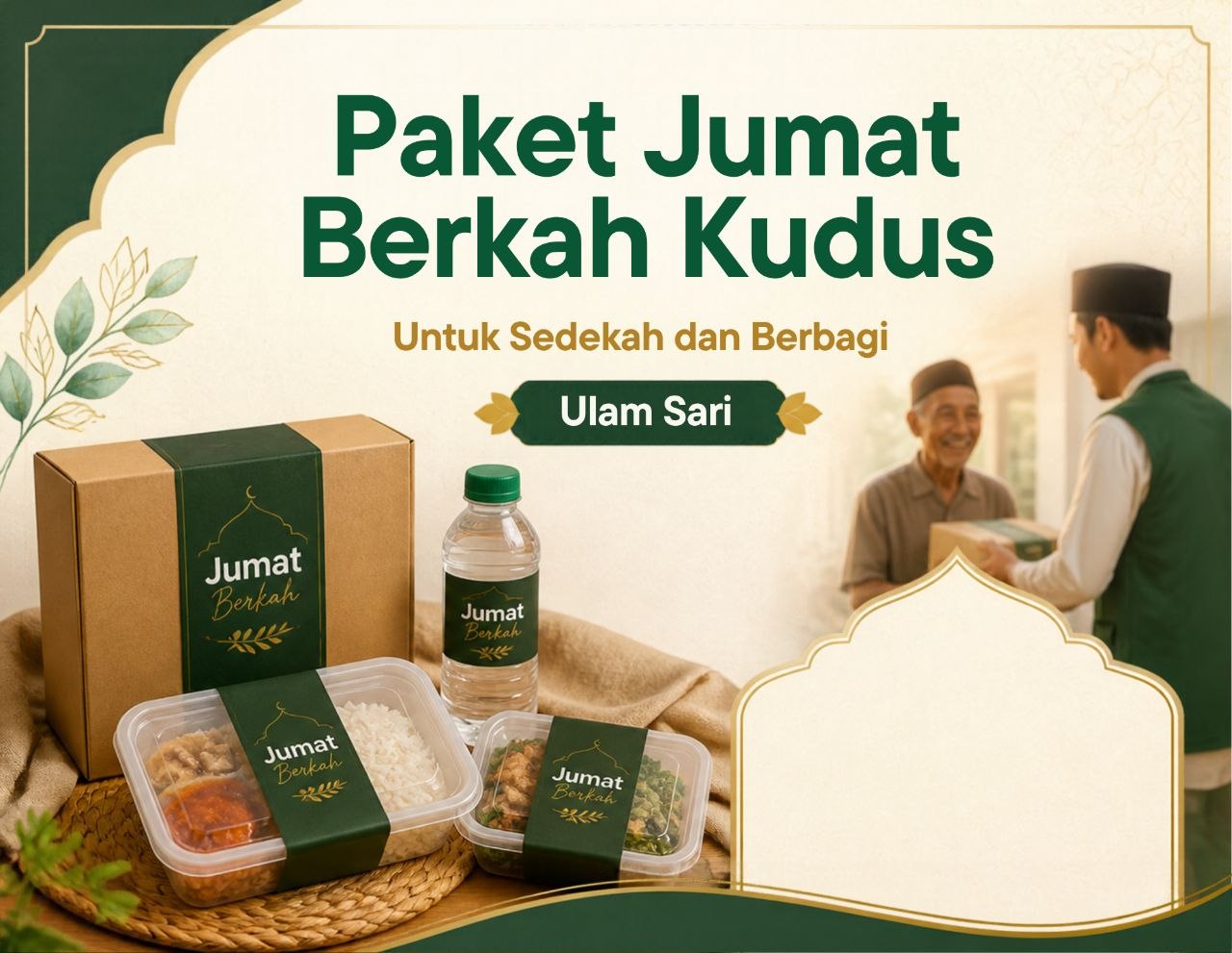 Paket Jumat Berkah Ulam Sari: nasi kotak siap antar ke masjid dan panti